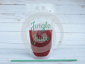 Green Jingle Juice Adult Reusable Drink Pouch