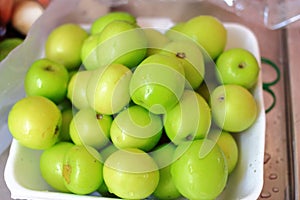 Green jujube fruit