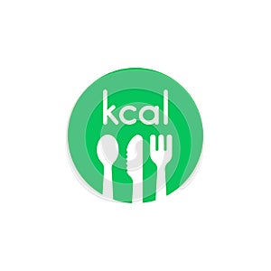 green kcal icon like healthy diet