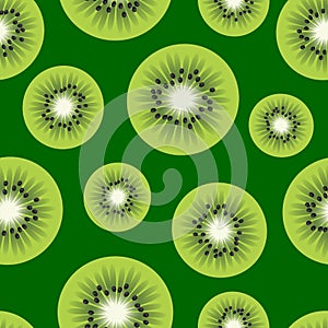 Green kiwi pattern