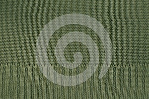 Green knitted Background Pattern, Detail
