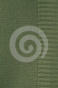 Green knitted Background Pattern, Detail, vertical