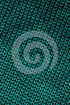Green knitted wool pattern