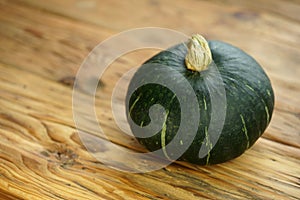 Green kuri hokkaido kabocha pumpkin