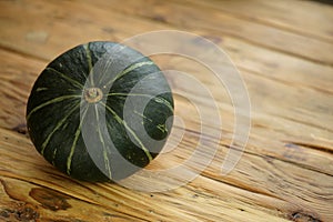 Green kuri hokkaido kabocha pumpkin