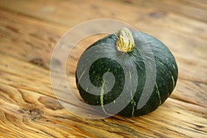 Green kuri hokkaido kabocha pumpkin