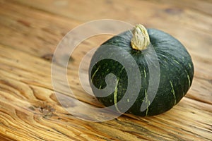 Green kuri hokkaido kabocha pumpkin photo