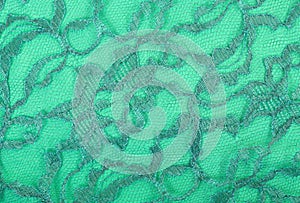 Green Lace on Green Spandex