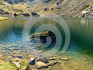 The green Lake Fiorenza Piedmont Italy Europe photo