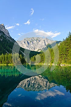 Green lake (GrÃÂ¼ner see) in Bruck an der Mur, Austria photo