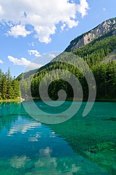 Green lake (GrÃ¼ner see) in Bruck an der Mur, Austria