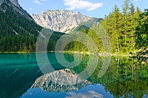 Green lake (GrÃ¼ner see) in Bruck an der Mur, Austria