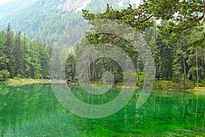 The Green Lake in Styria, Austria, landscape summer