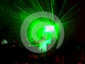 Green laser on the stage 2