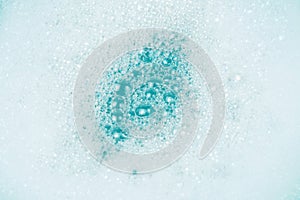 Green lather background, top view