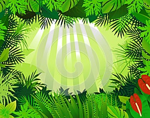 Green leaf background