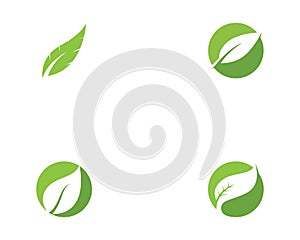 green leaf ecology nature element vector.