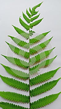 Green is the leaf of a fern tree