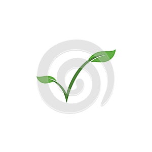 Green leaf logo