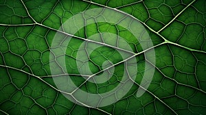 Green leaf macro background. Closeup texture and pattern of organic plant. Selected focus. Nature, foliage, biology