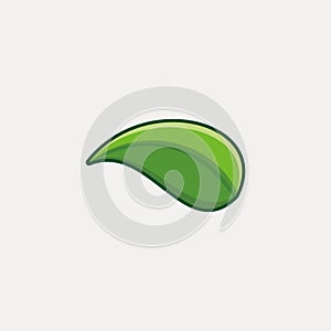 Green leaf nature  logo Ideas. Inspiration logo design. Template Vector Illustration. Isolated On White Background