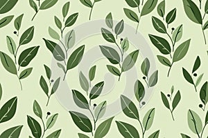Green Leaf Pattern