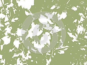 Green Leaf Spots Vector Texture Overlay