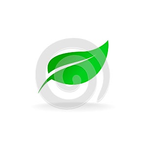 Green leaf symbol