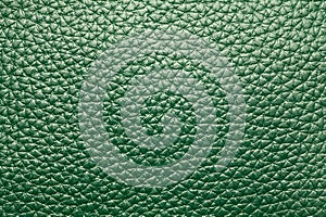 Green leather texture background