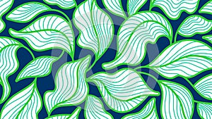 Green leaves background Graphic forest Art pattern