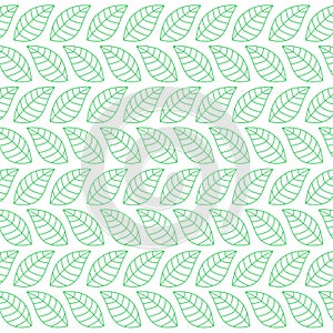 Green Leaves Design Pattern Texture Wallart