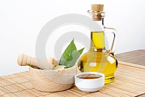 Green Leaves With Honey and Olive Oil