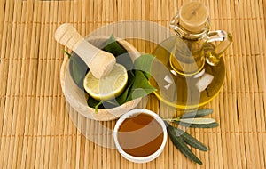 Green Leaves With Honey and Olive Oil