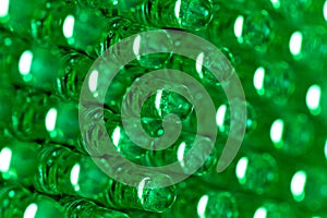 Green led diode display panel