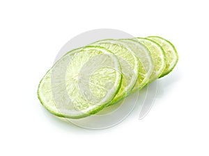 Green lemon slice