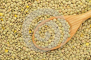 Green lentils background