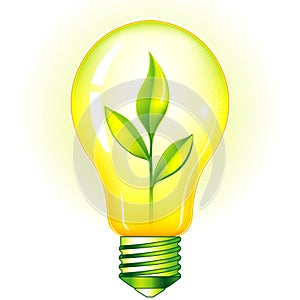 Green Light Bulb