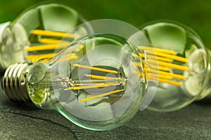 Green light, E27 LED bulbs with various chips