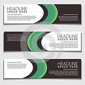 Green Light Gradient Wavy, Wave, Liquid, Fluid Modern Abstract Web Banner for Header, Advertising, Publication.Blank Space Design