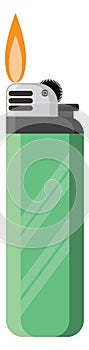 Green lighter, icon