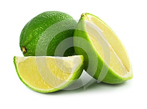 Green lime exotic fruit