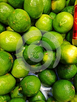 green lime macro freshly harvested photo