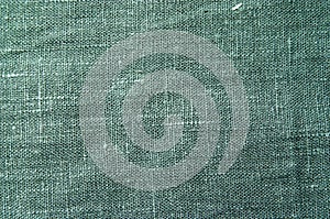 Green linen fabric