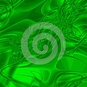 Green Liquid Abstract