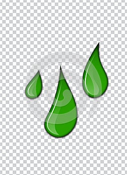 Green liquid, splashes and smudges. Slime vector illustration.