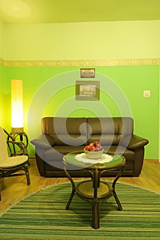 Green living room