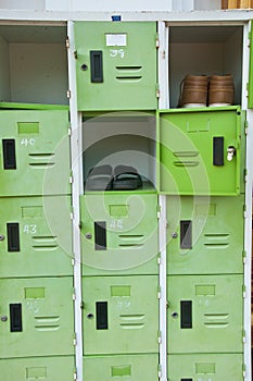 Green lockers