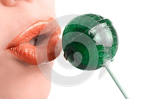 Green lollipop