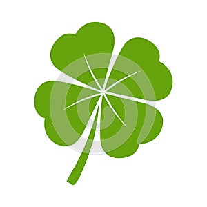 Green lucky clover leaf isolated - PNG