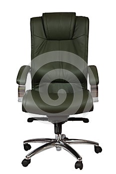 Green luxury office armchair